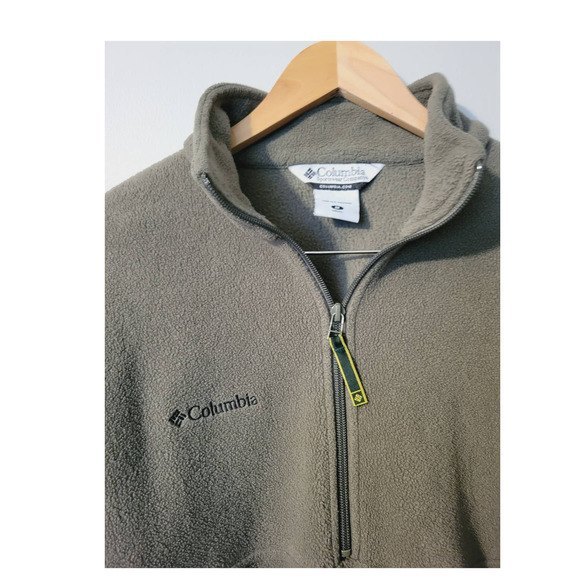 Columbia Unisex Fleece 1/2 Zip Pullover Sz M - Picture 4 of 4